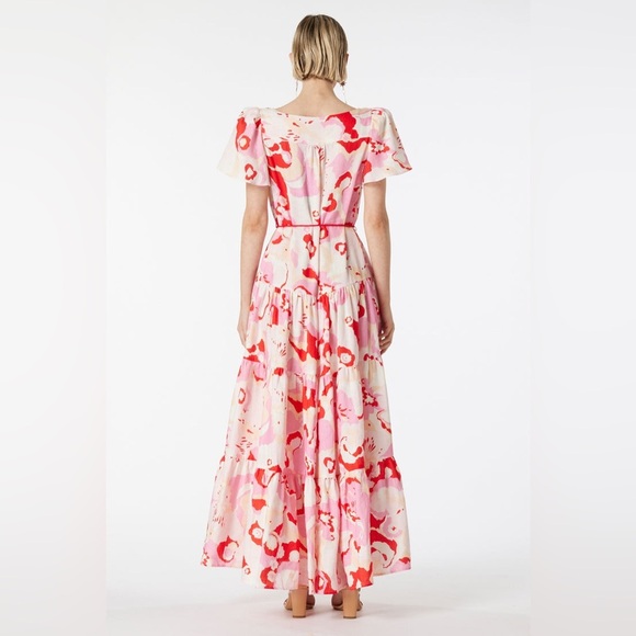 ELLIATT Gisli Floral Print Tiered Linen Maxi Dress - Picture 3 of 12
